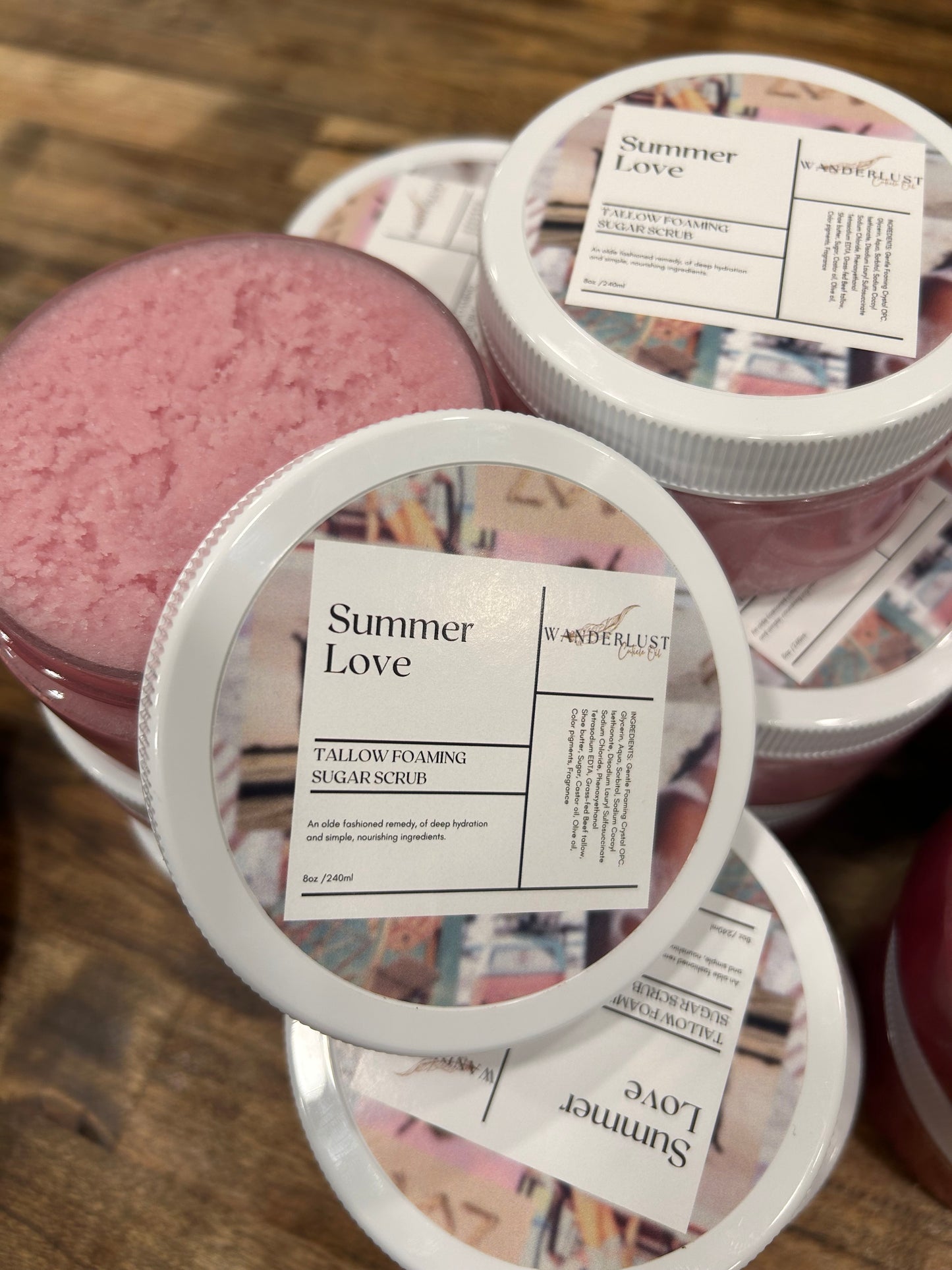 Tallow Foaming Sugar Scrubs