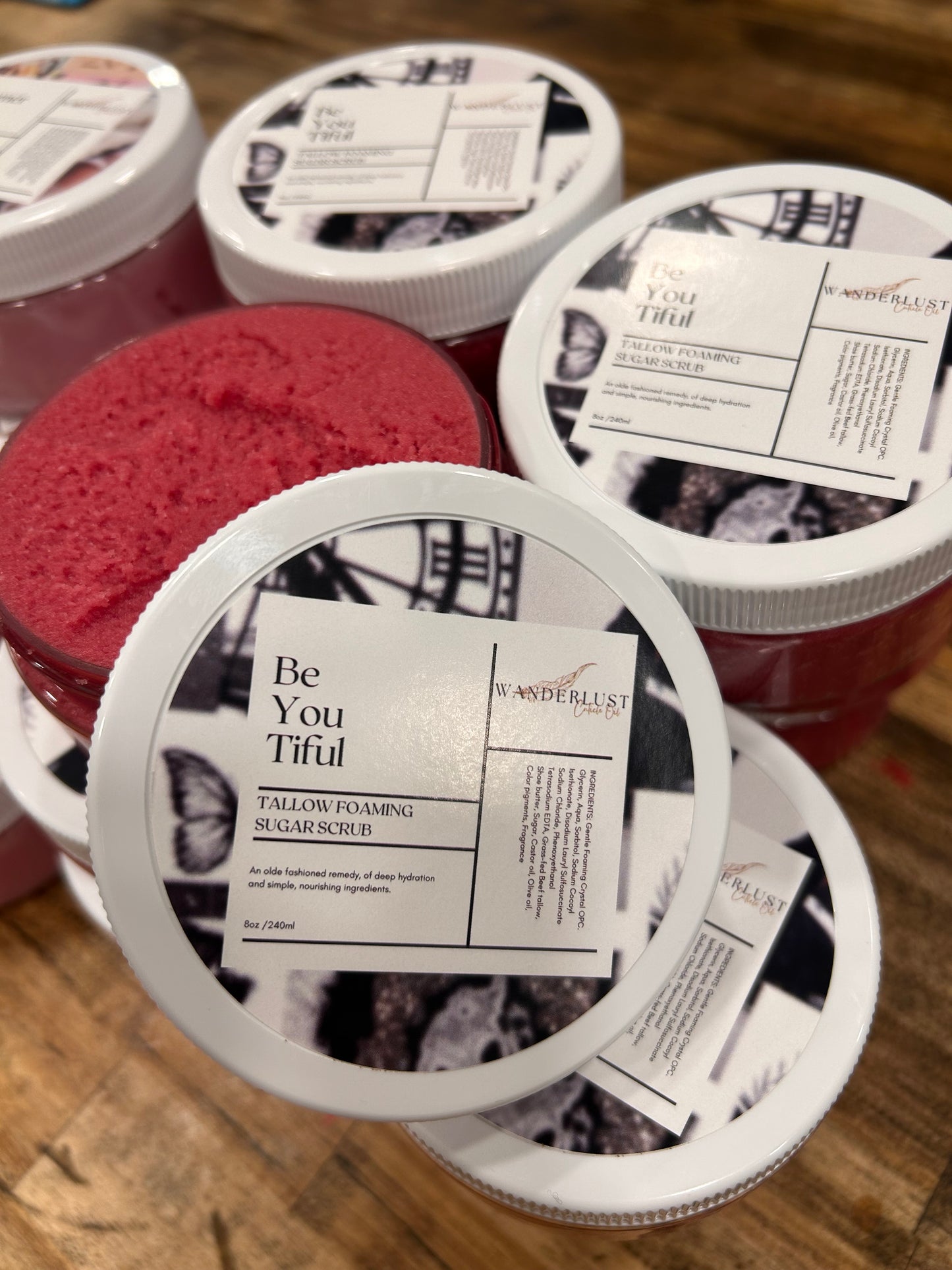 Tallow Foaming Sugar Scrubs